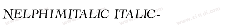NelphimItalic Italic字体转换